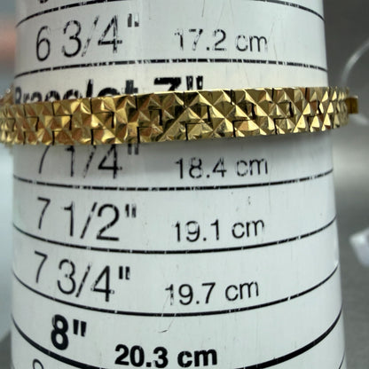 Jules Jurgenson Watch Women 18mm Champagne Dial Gold Tone Gem Stones New Battery10