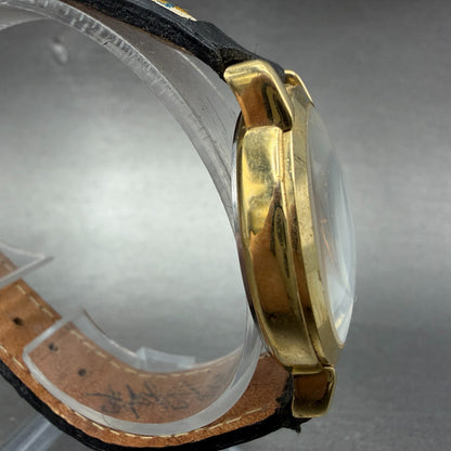 Fossil Watch Men 34mm Silver Dial Gold Tone Round JR-7504 Leather New Battery3