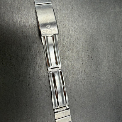 Seiko SQ Bracelet 21mm Stainless Steel Tri Folding Clasp Z1157 Vintage Japan B13