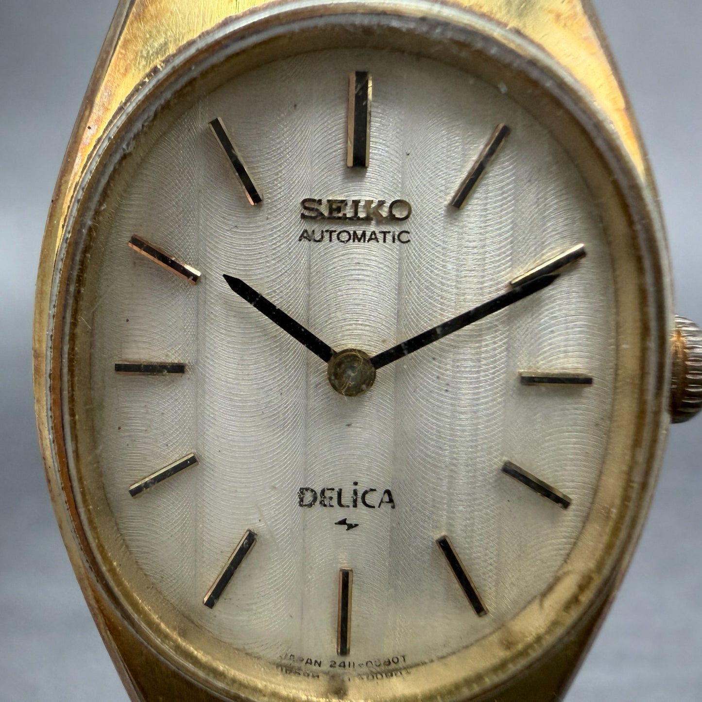 Seiko Delica Automatic Watch Women 24mm Champagne Dial Gold Tone 2411-7000  PART2