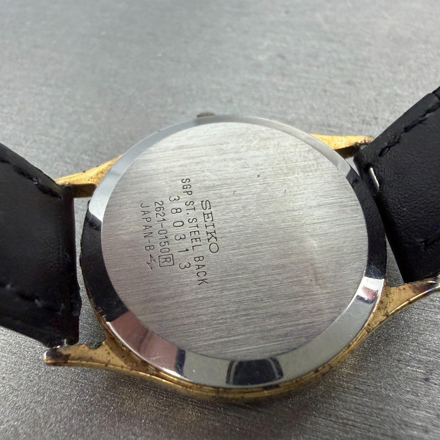 Seiko Watch Unisex 32mm Champagne Dial Gold Tone Round 2621-0150 New Battery10