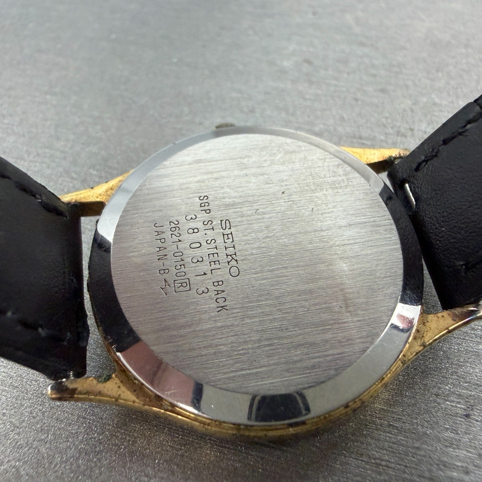 Seiko Watch Unisex 32mm Champagne Dial Gold Tone Round 2621-0150 New Battery10
