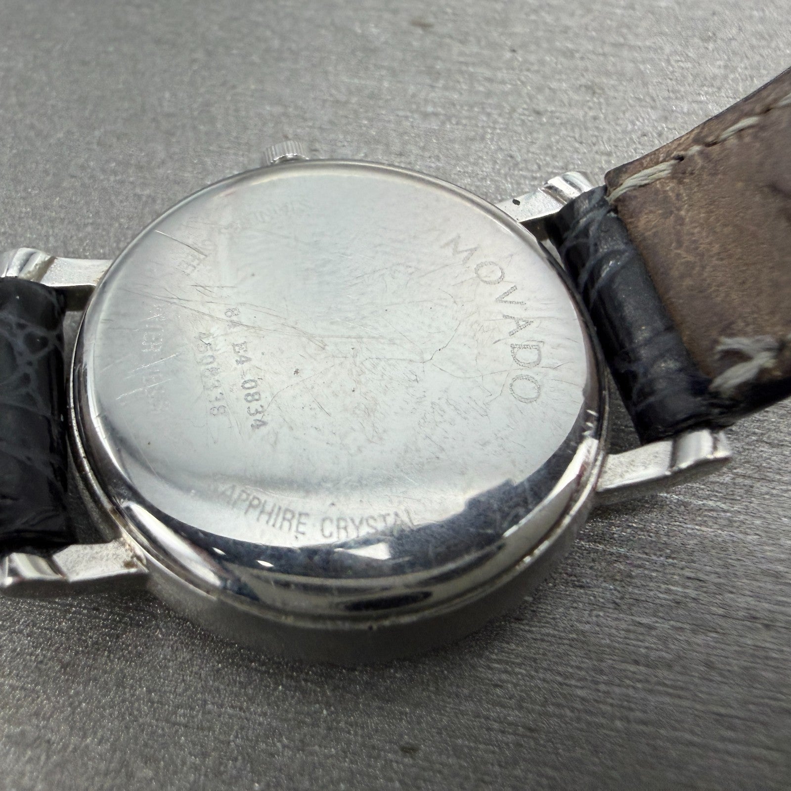 Movado Museum Watch Women 26mm Black Dial Steel Round 84 E4 0834 New Battery ABC9