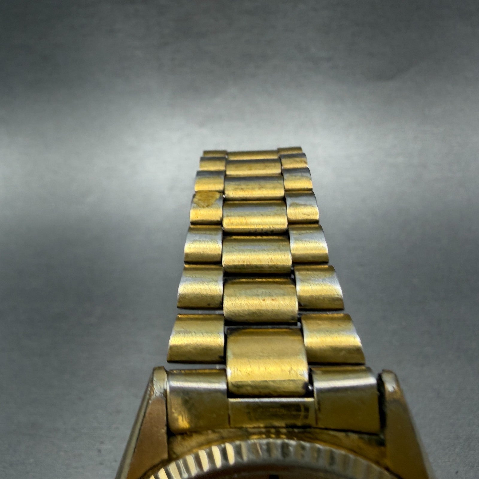 Seiko President SQ Watch Men 37mm Gold Dial Gold Tone Daydate 6923-8089 New BatC4