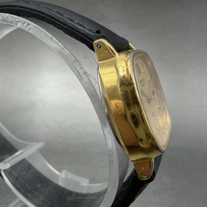 Seiko SQ Watch Women 21mm Champagne Dial Gold Tone Daydate 8523-5009 New Battery3