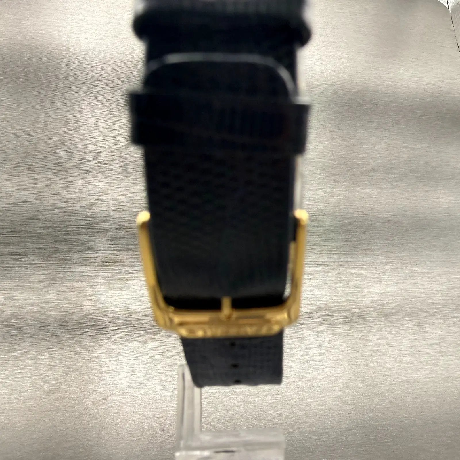 Seiko Lassale Watch Men 25mm Blue Dial Gold Tone Rectangle 7N00-5A4H New Battery7
