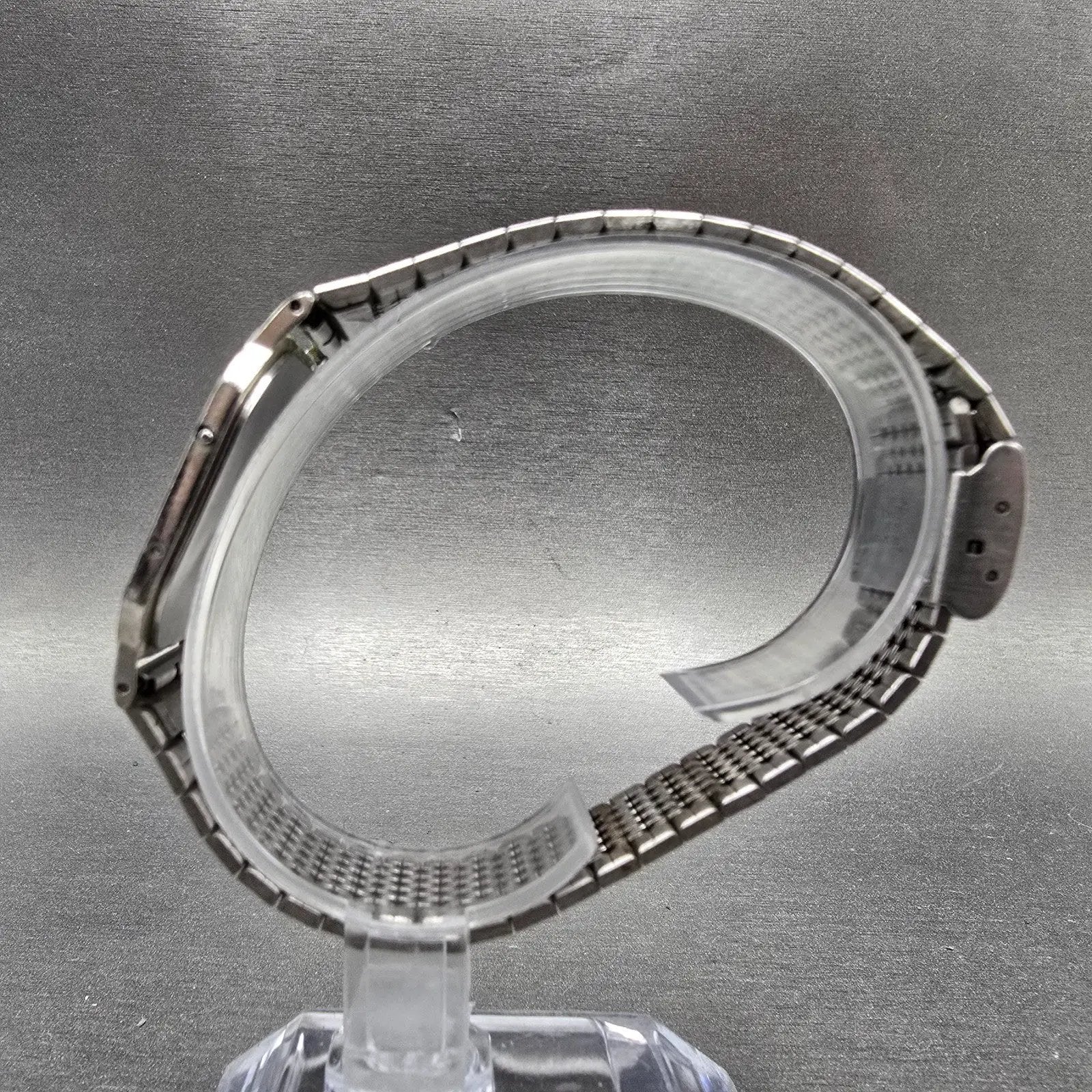 Seiko Watch Men 30mm Silver Digital F441-4010 Octagon PARTS Vintage11