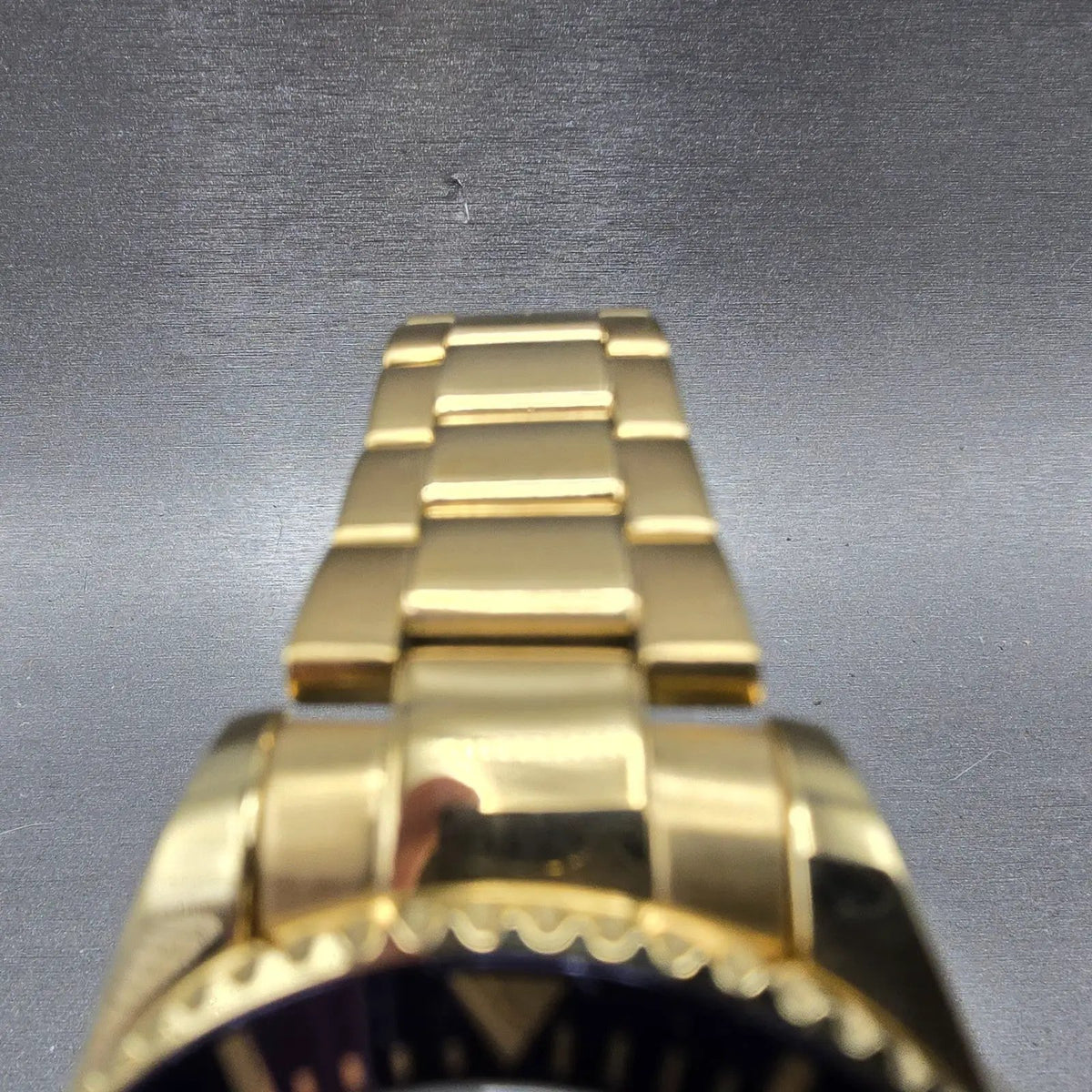 Stuhrling Depthmaster Dive Watch Men 43mm Blue Dial Gold Dial Date Round NewBatt4