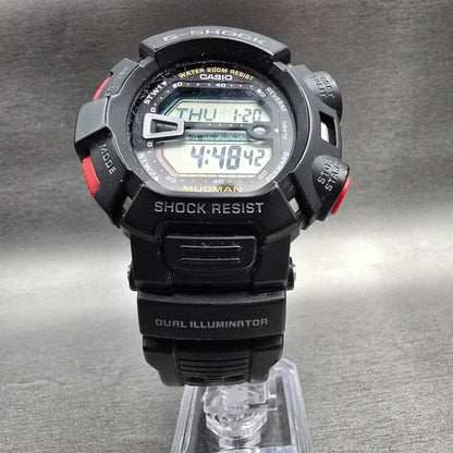 Casio G-Shock Mudman G-9000 Watch Men 46mm Black Red Chrono Alarm New Battery K5