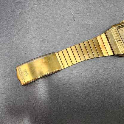 Seiko Analog Digital Watch Men 29mm Champagne Dial Gold Tone H2495149 PARTS7
