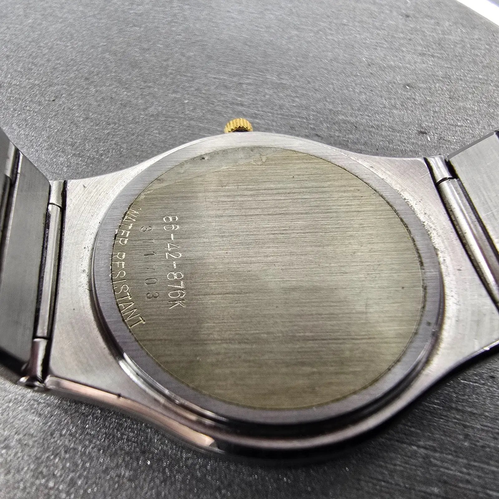 Movado Museum Watch Men 32mm Black Dial Two Tone Round 86-42-876K New Battery9