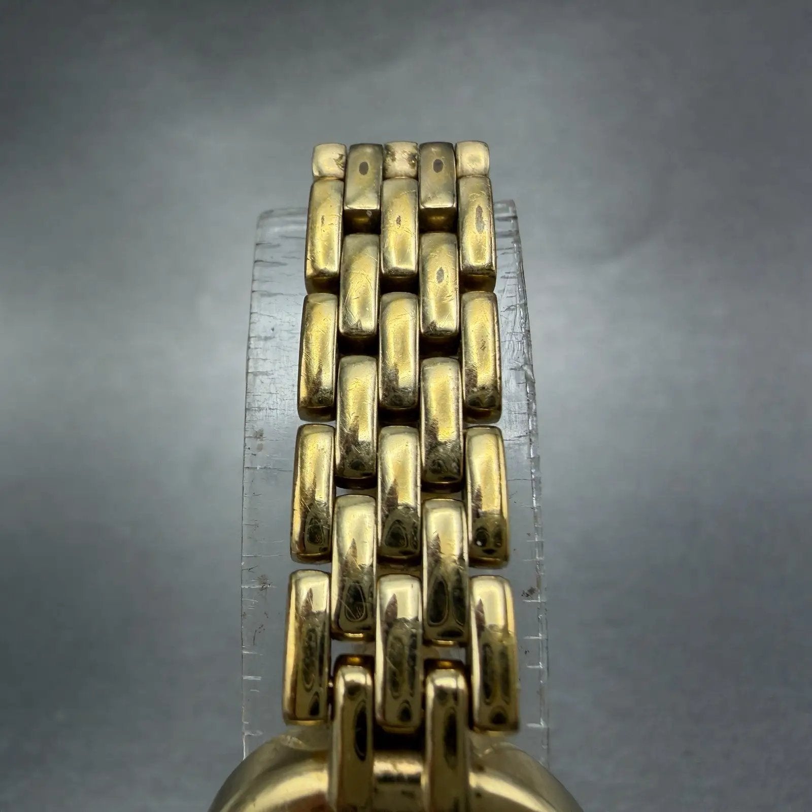 Raymond Weil Watch Women 20mm Gold Dial Gold Plated Round 5806-2 New Battery4