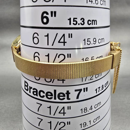 Citizen CQ Watch Women 17mm  Brown Dial Gold Tone Oval 3220 Vintage New Battery9