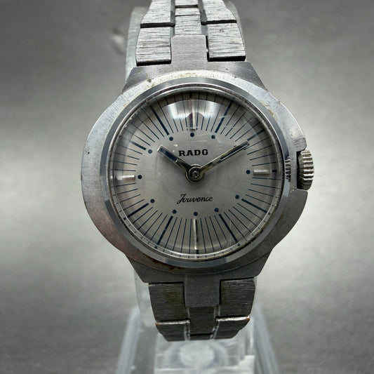 Rado Fourence Watch Women 24mm Silver Dial Silver Tone Oval Manual Wind Runs VTG0