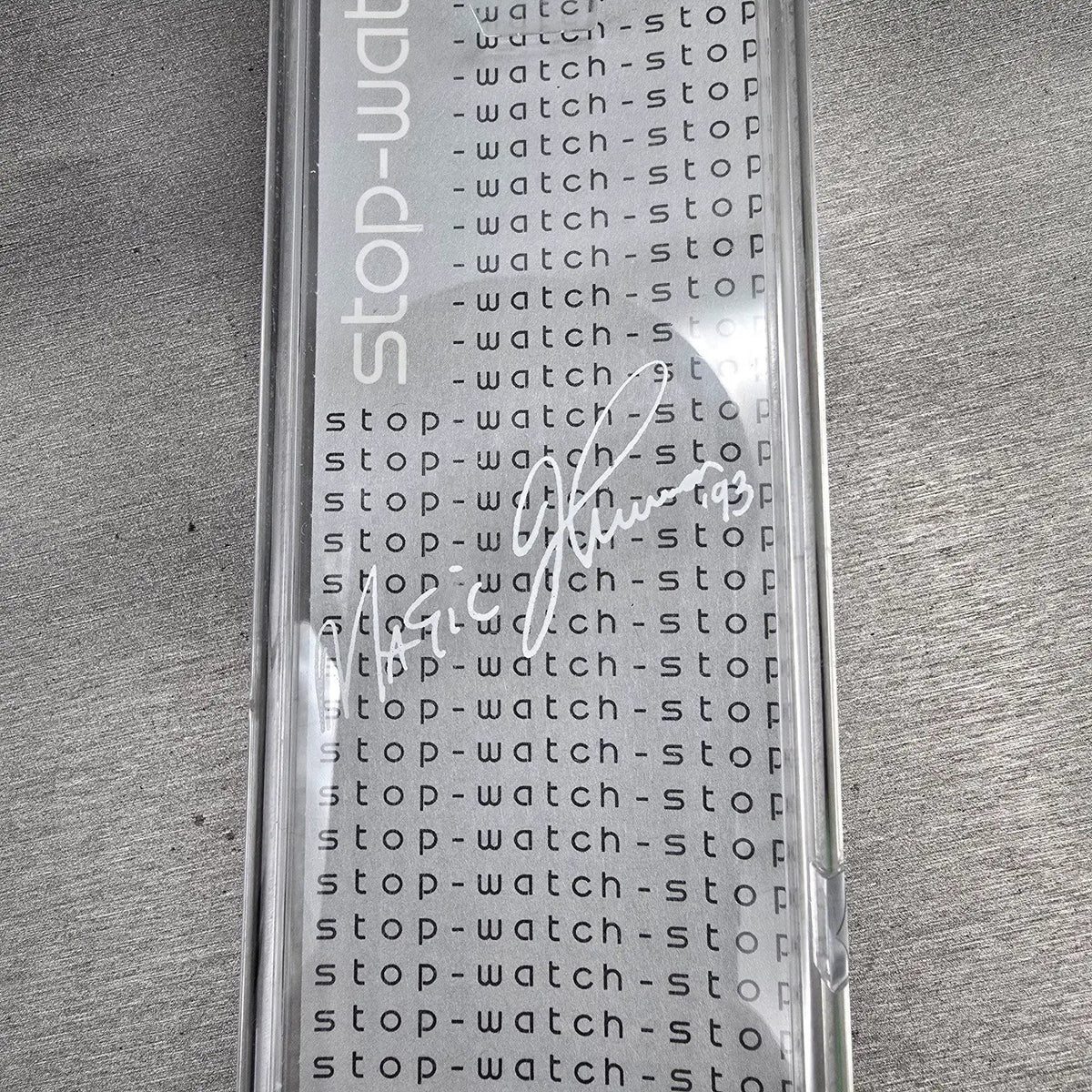 Swatch Stop-Watch Jess'Rush Watch Men 34mm Black Dial SSB100 New Battery NOS13