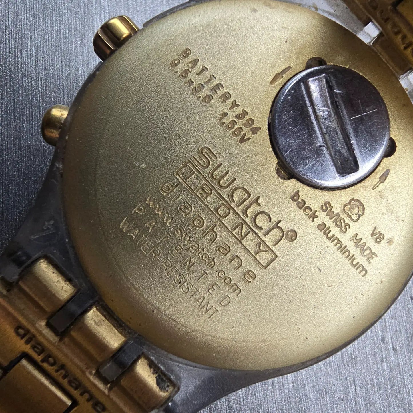 Swatch Irony Diaphane Full Blooded Gold Watch Men Chronograph SVCK4032G New Batt10