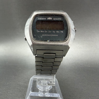 Orient Digital Watch Men 37mm Blue Dial Silver Chronograph TS611125-40 PARTS6