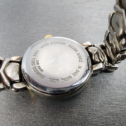 Bulova Watch Women 21mm White Dial Two Tone Oval Heart Links 98P11 New Battery8