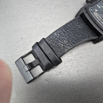 Diesel Watch Men 42mm Black Dial Black Tone DZ-1463 Rectangle PARTS7