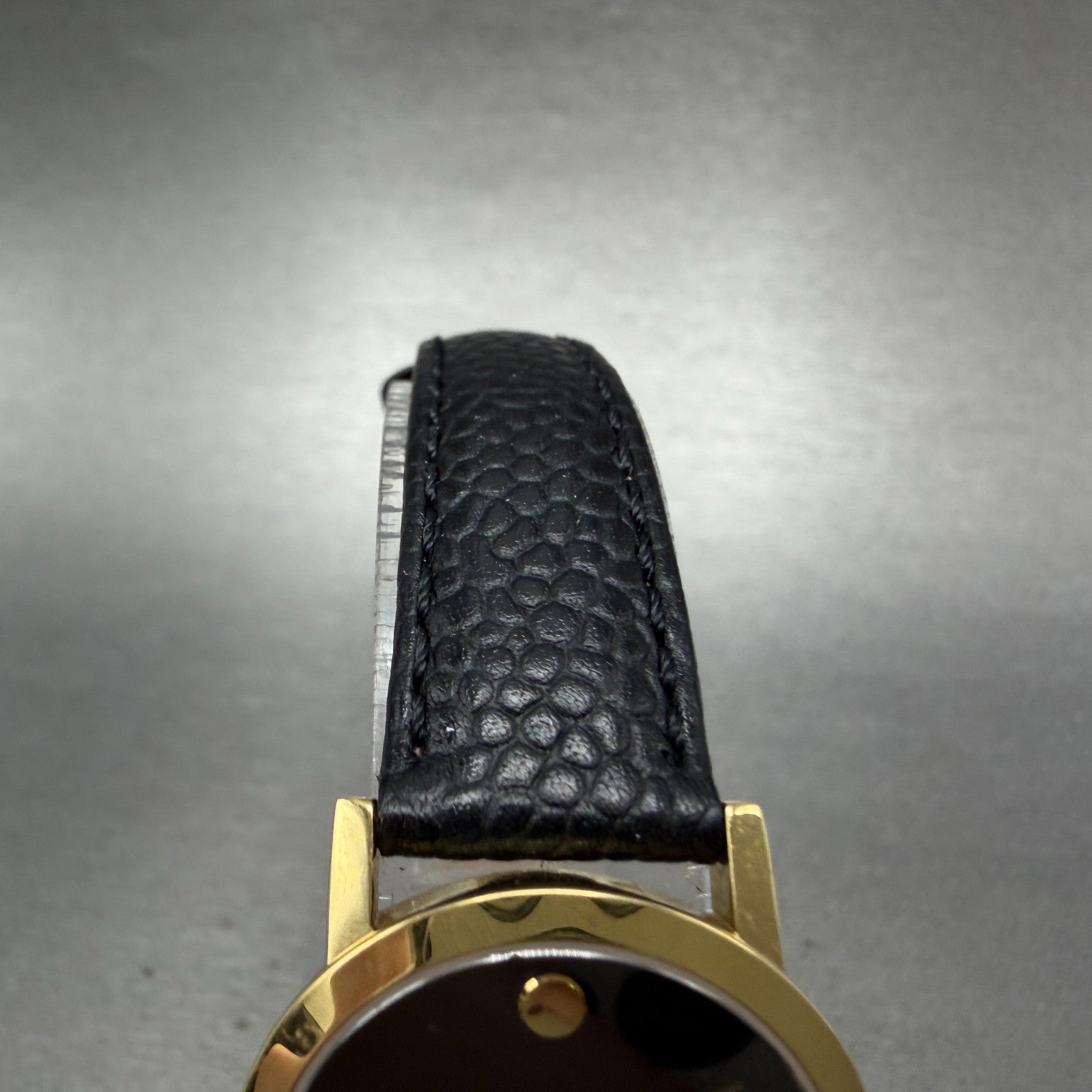 Movado Museum Watch Women 26mm Black Dial Gold Tone Round 88 A1 1837 New Batt 674