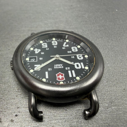 Victorinox Swiss Army Cavalry Watch Men 37mm Black Dial Black Tone PARTS OPT5