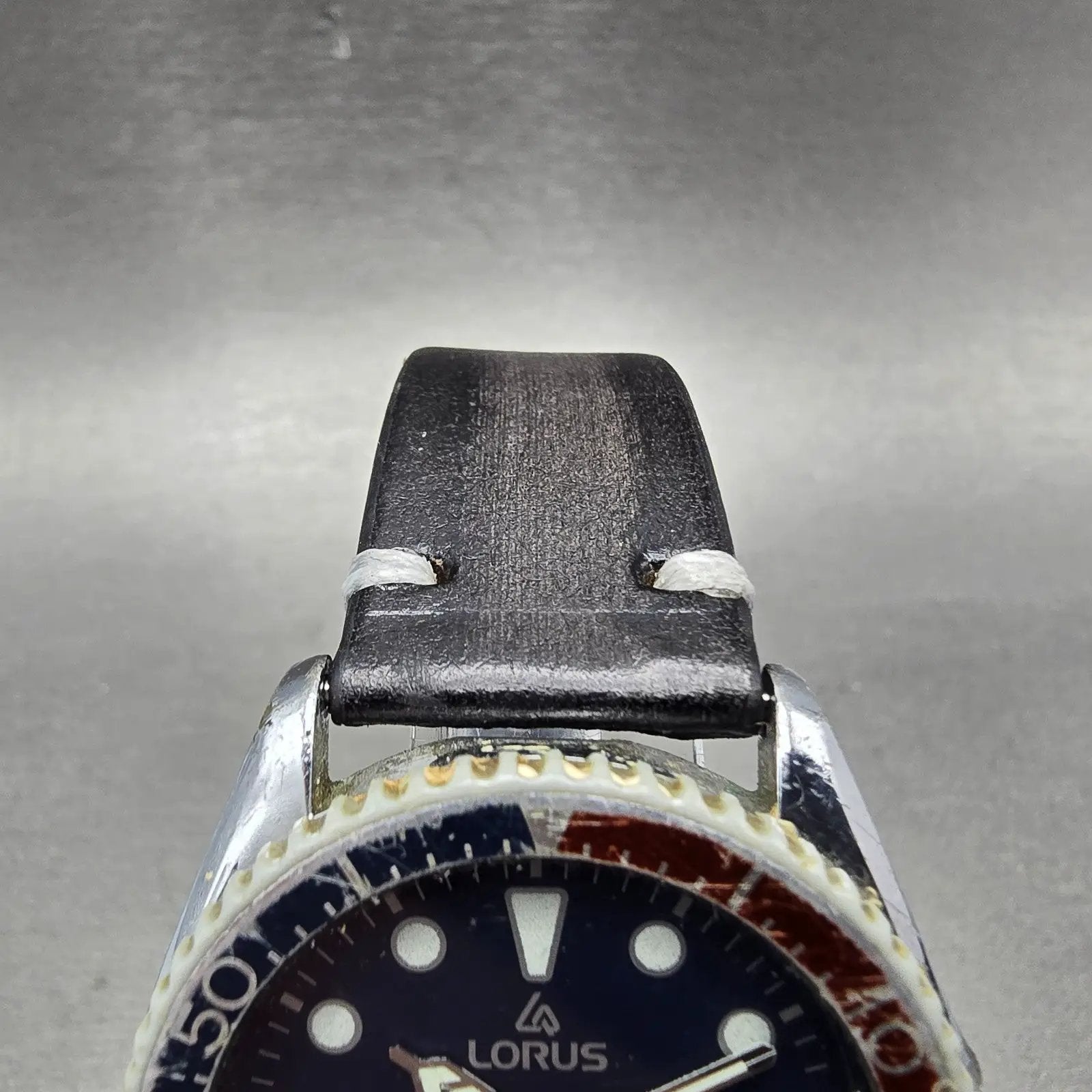 Lorus Dive Watch Men 38mm Blue Dial Silver Tone Daydate Pepsi Y143-804A New Batt4