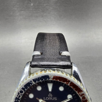 Lorus Dive Watch Men 38mm Blue Dial Silver Tone Daydate Pepsi Y143-804A New Batt4