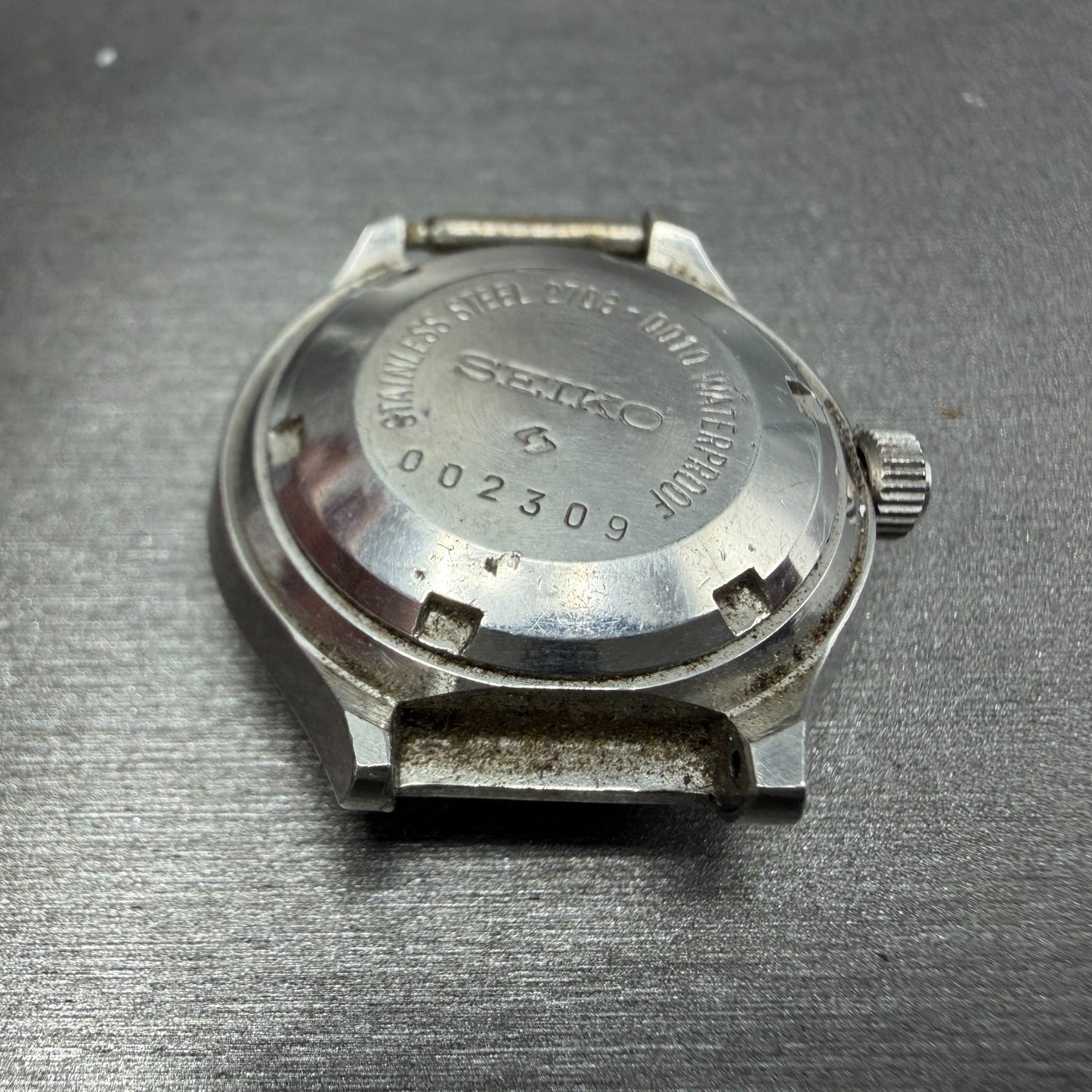 Seiko Automatic Watch Women 24mm Gray Dial Silver Tone Daydate 2706-0010 Runs9