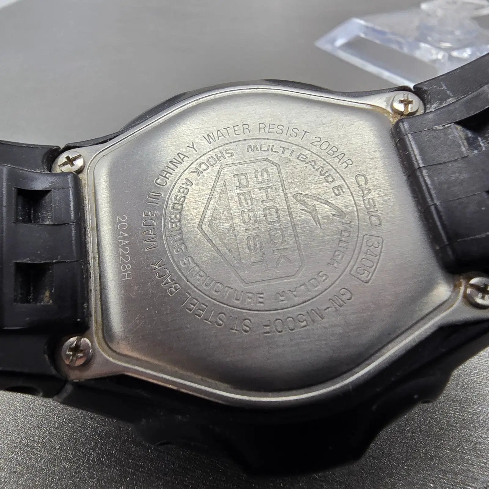 Casio G-Shock GW-M500F Watch Men 47mm Blue Black Alarm Chronograph Works Solar239