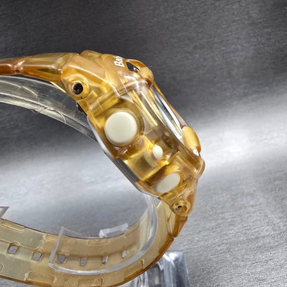Casio Baby-G BG-169A Watch Women 43mm Silver Dial Yellow Chrono Alarm New Batt L3