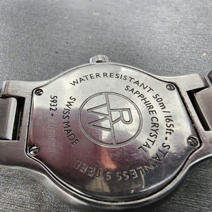 Raymond Weil Noemia Watch Women 32mm MOP Dial Steel Diamond Marker 5932 New Batt