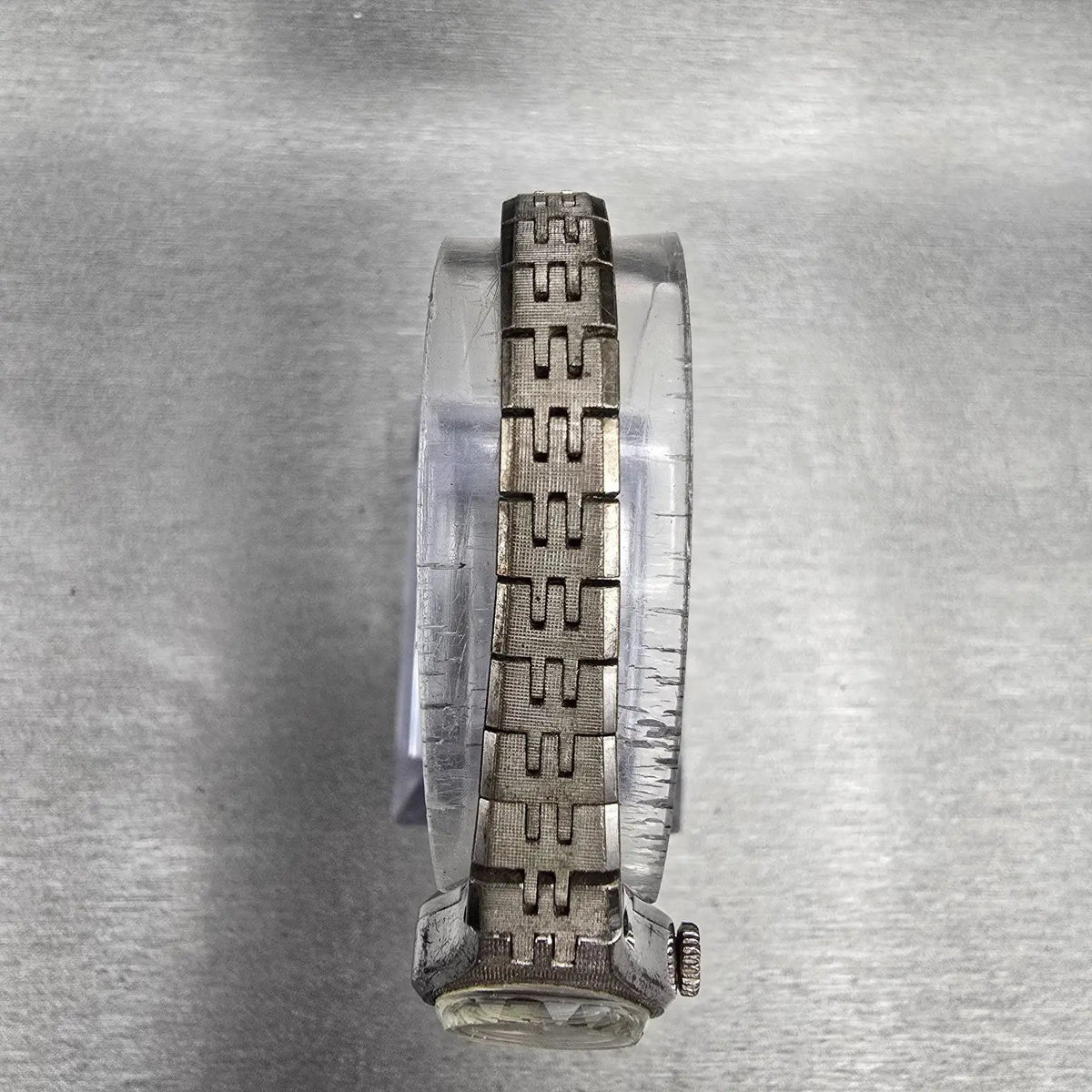 Seiko Watch Women 18mm Silver Dial Silver Tone Round 11-0330 Manual Wind Works K4