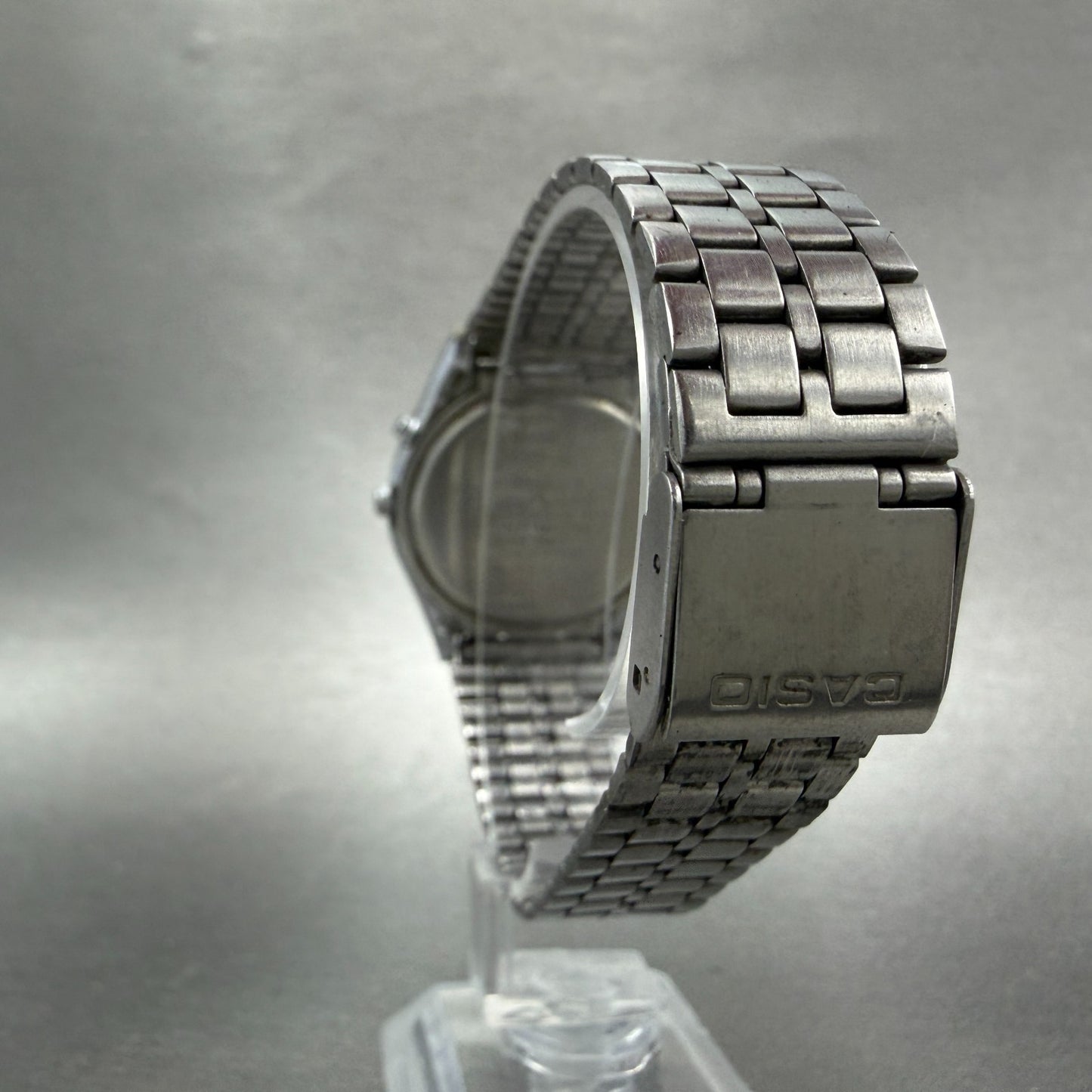 Casio Illuminator MQ-405 Watch Men 35mm White Dial Silver Tone READ! New Battery7