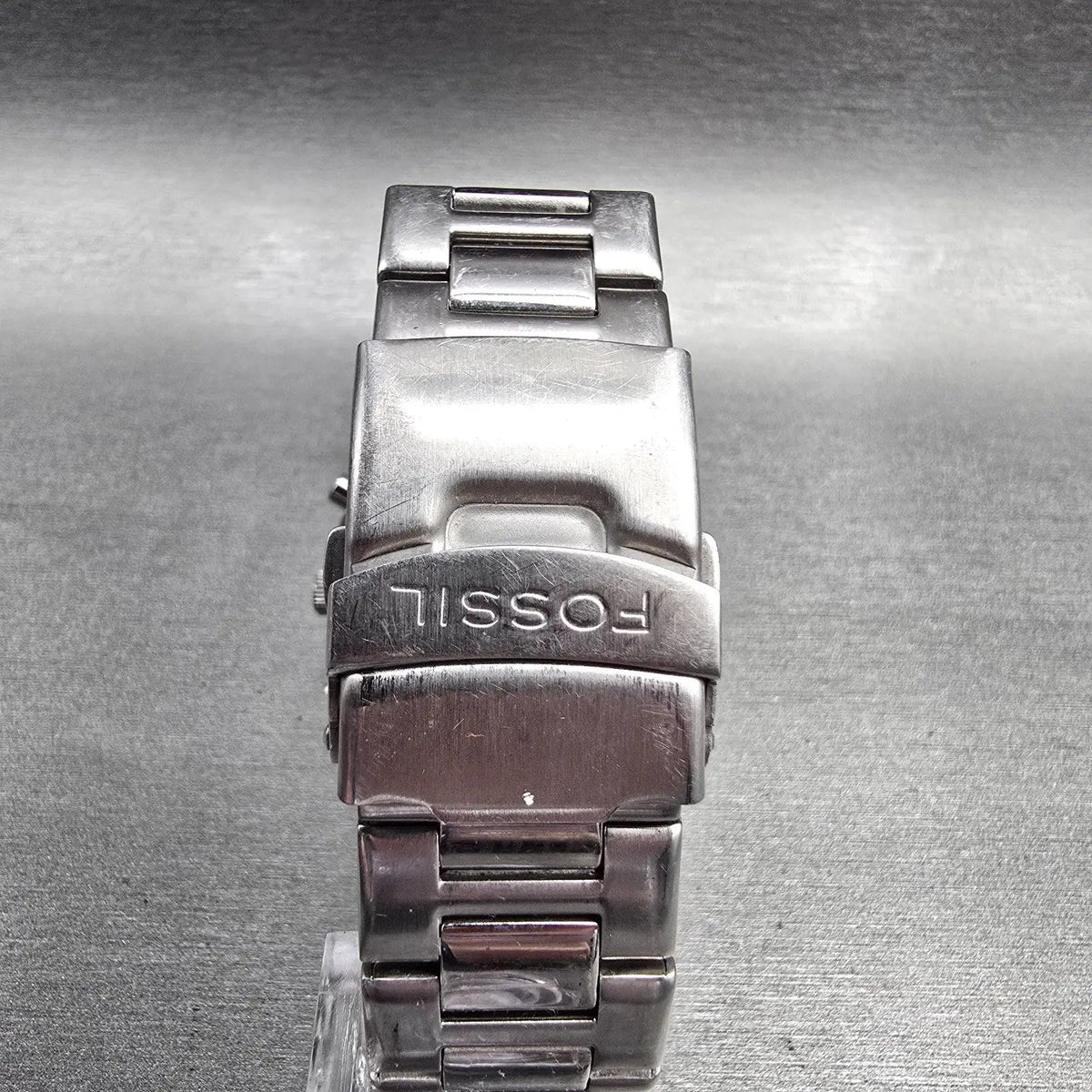 Fossil Speedway Chronograph Watch Men 40mm Red Dial Silver Date CH2326 New Batt7