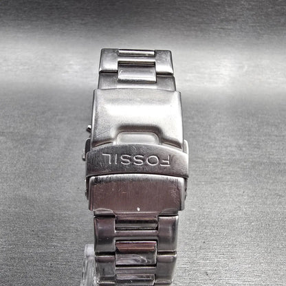 Fossil Speedway Chronograph Watch Men 40mm Red Dial Silver Date CH2326 New Batt7