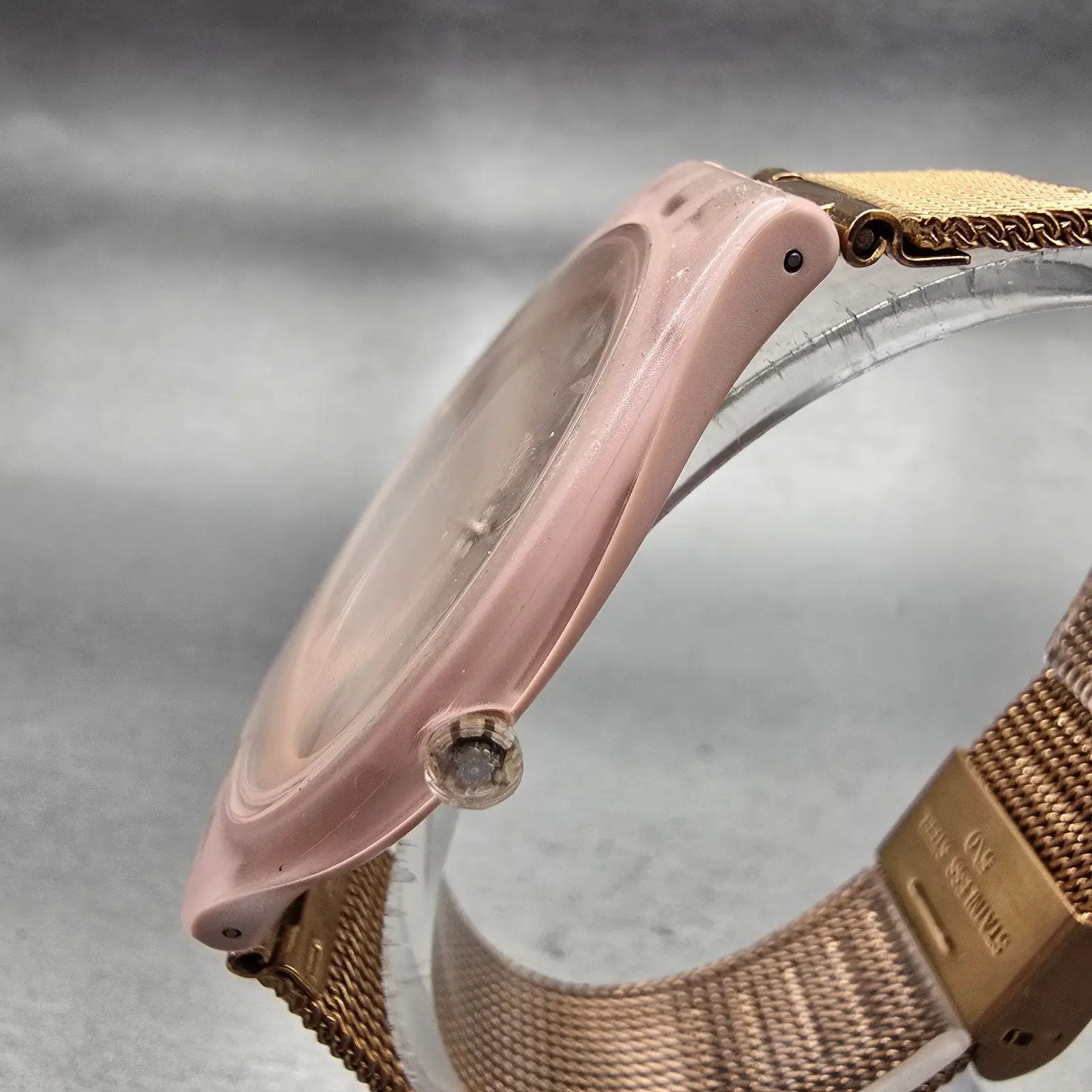 Swatch Skin Skinchic Watch Women 37mm Rose Gold Dial Pink SVUP100M New Battery2