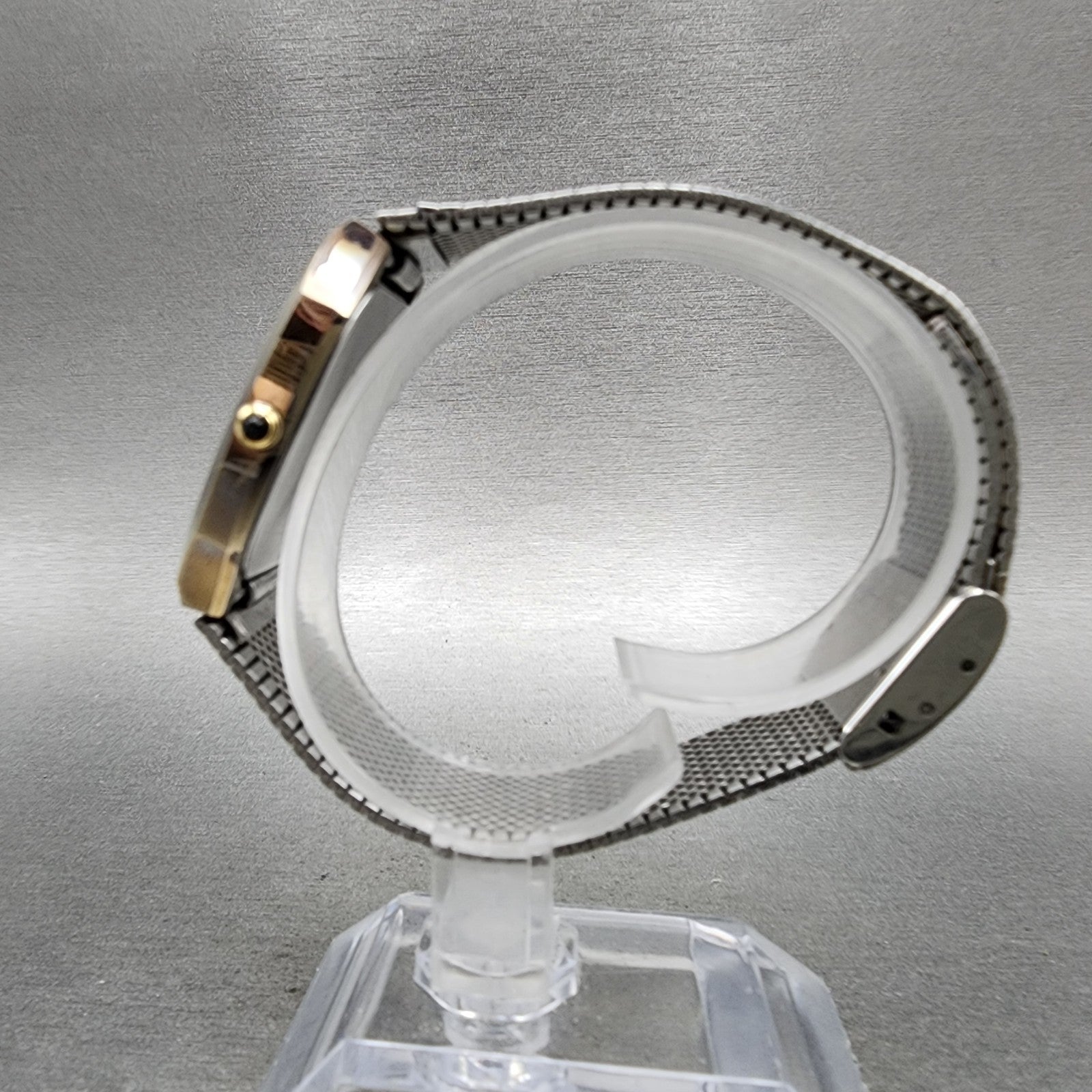 Seiko Dolce Watch Men 30mm Champagne Dial Gold Tone 59315450 New Battery6