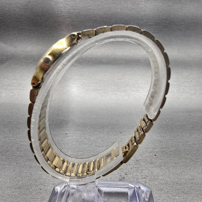 Seiko Watch Women 19mm Gold Dial Gold Tone Round 4N00-0069 New Battery Vintage6