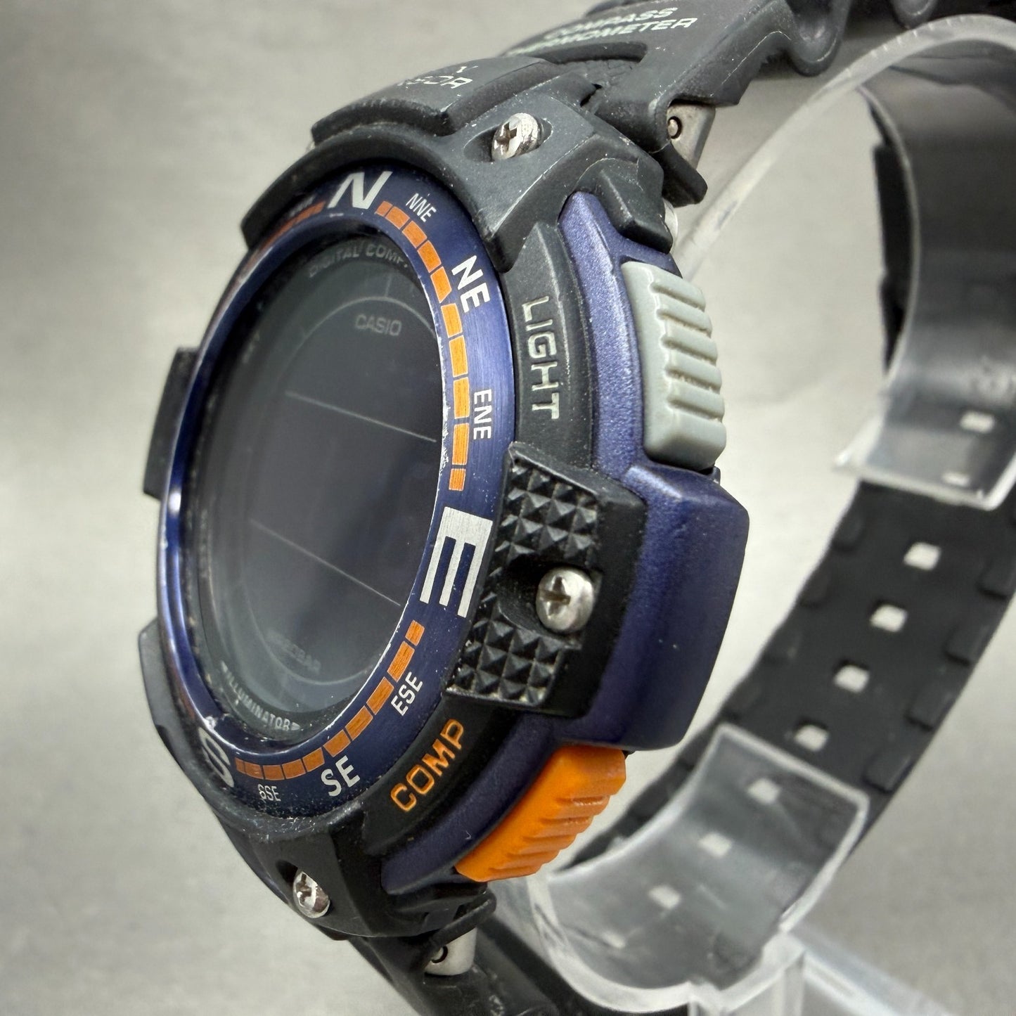 Casio SGW-100  Twin Sensor Watch Men 48mm Blue Black Alarm Chrono New Battery2