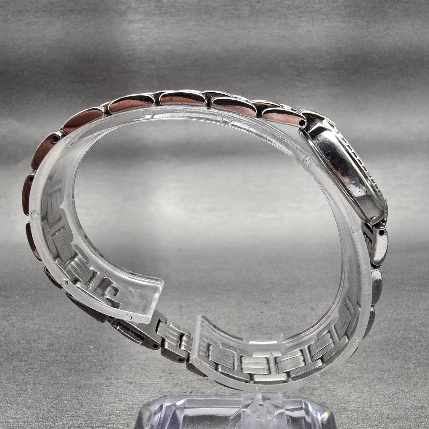 Citizen Eco-Drive Watch Women 17mm MOP Dial Silver Tone Gemmed B023-S039214 Runs8