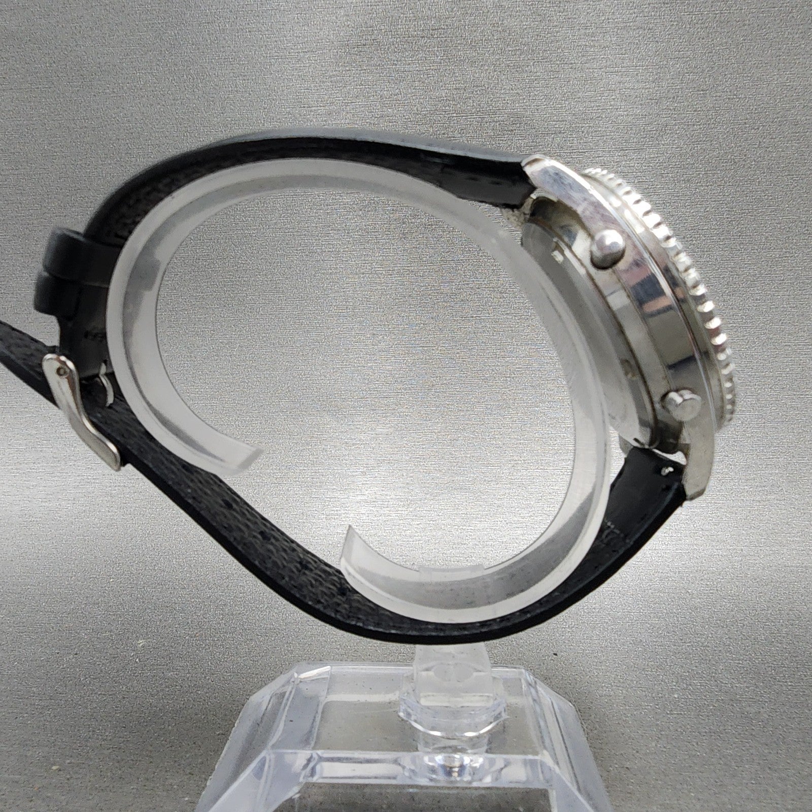 Nissan NISMO Chronograph Watch Men 40mm Black Dial Steel Date Round New Battery9