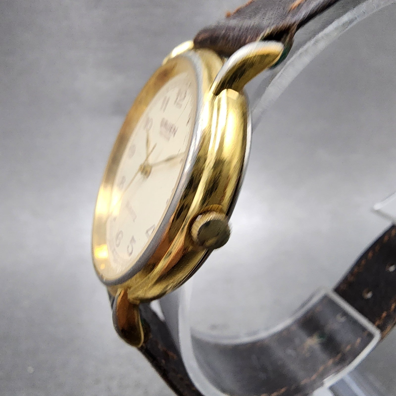 Gruen Precision Watch Women 31mm Cream Dial Gold Tone Round  New Battery2