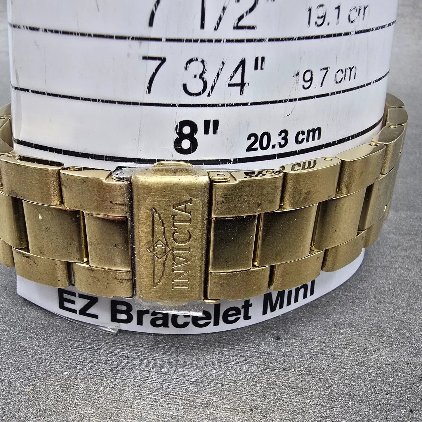 Invicta Specialty Watch Men 43mm Black Dial Gold Tone Round 4960 New Battery10