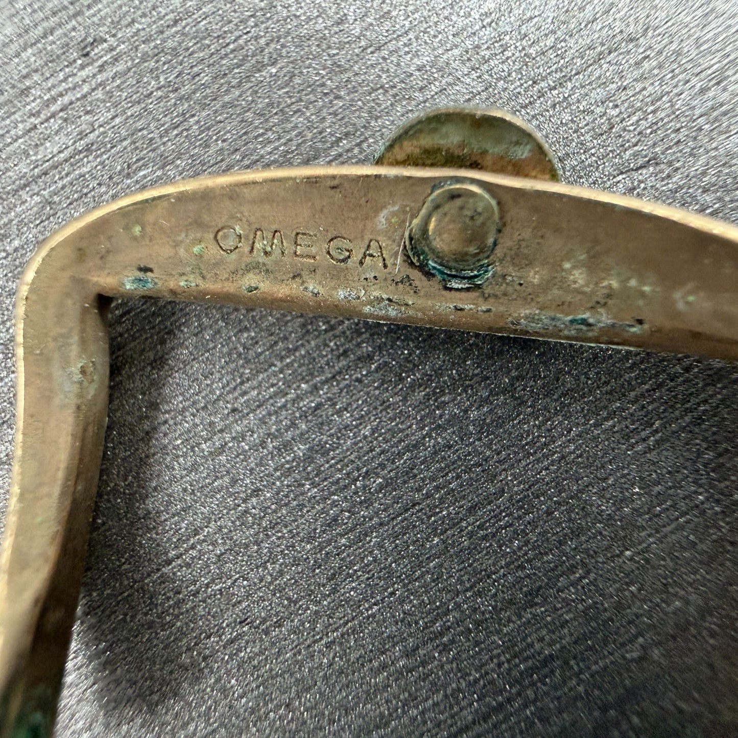 Omega Watch Buckle 16mm Gold Tone Vintage Mens3