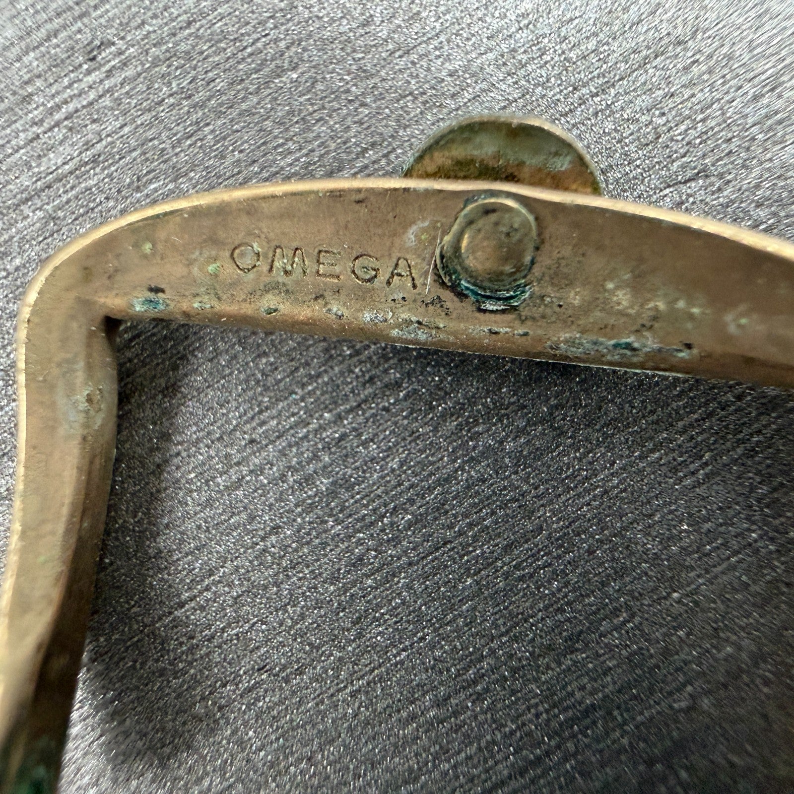 Omega Watch Buckle 16mm Gold Tone Vintage Mens3