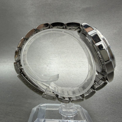 Seiko Chronograph Watch Men 39mm Black Dial Silver Tone Date 7t92-0ca0 New Batt8