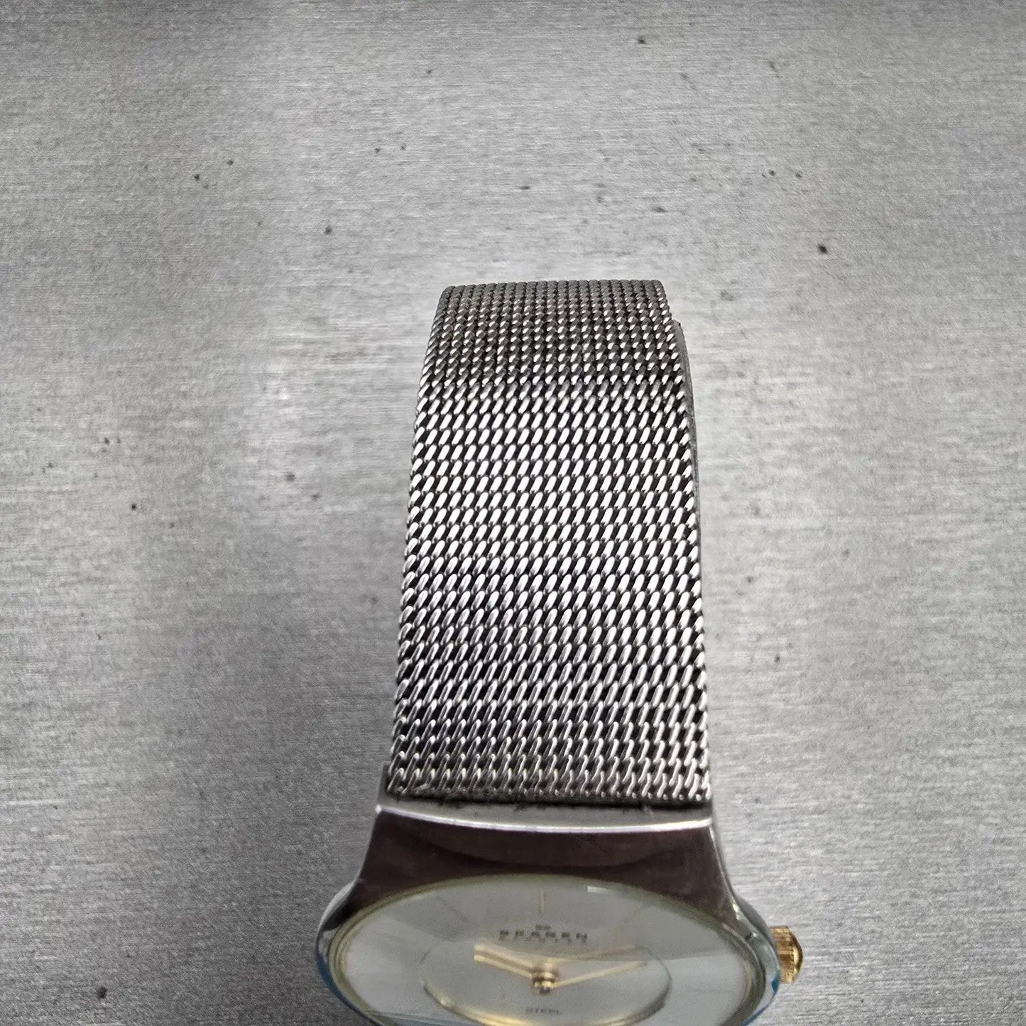 Skagen Slimline Watch Women 28mm Silver Dial Silver Tone Round 233SGSC New Batt4