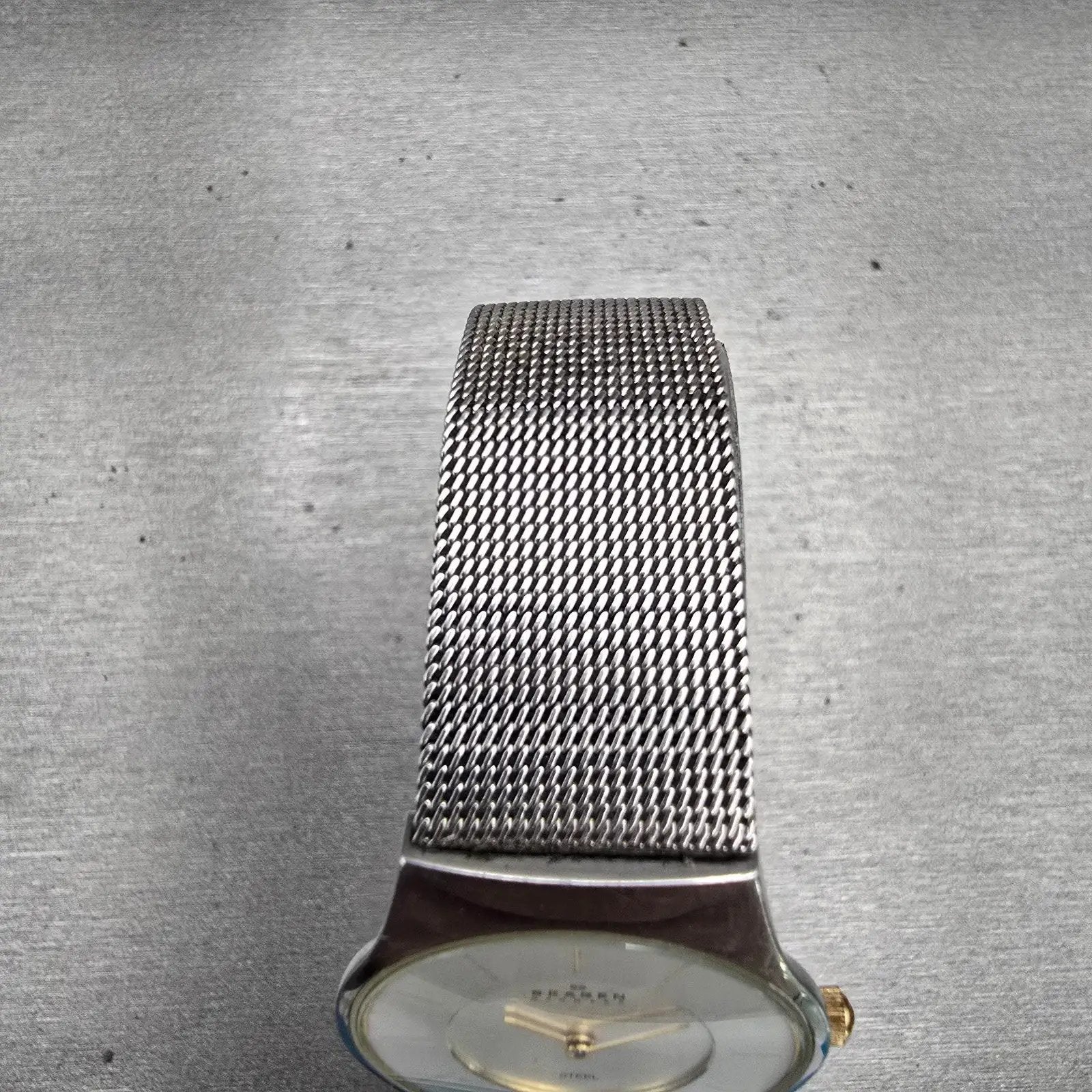Skagen Slimline Watch Women 28mm Silver Dial Silver Tone Round 233SGSC New Batt4