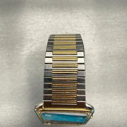 Seiko Lassale Watch Men 27mm Gray Dial Two Tone Rectangle 9300-5109 New Battery4