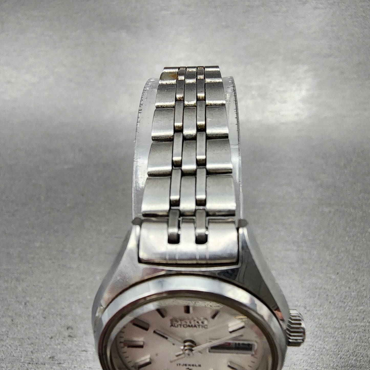 Seiko Automatic Watch Women 25mm White Dial silver Tone Round Daydate 220604804